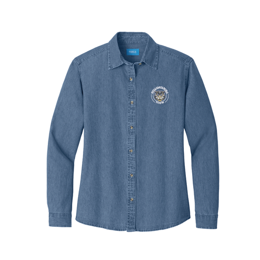 2I. Ladies' Long Sleeve Value Denim Shirt