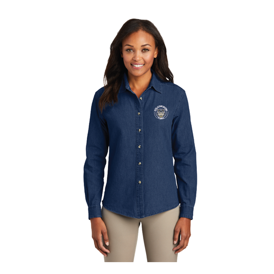 2I. Ladies' Long Sleeve Value Denim Shirt